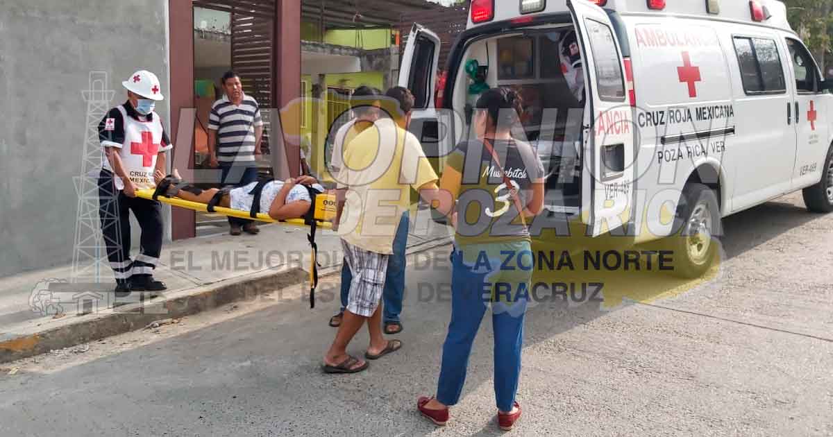 Una caída la manda al hospital