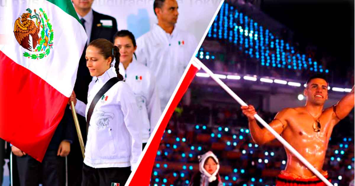 Una mujer y un hombre portarán la bandera de su país en la Inauguración de Tokyo 2020
