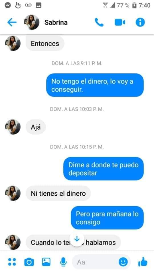 Le roban identidad e intentan extorsionarla