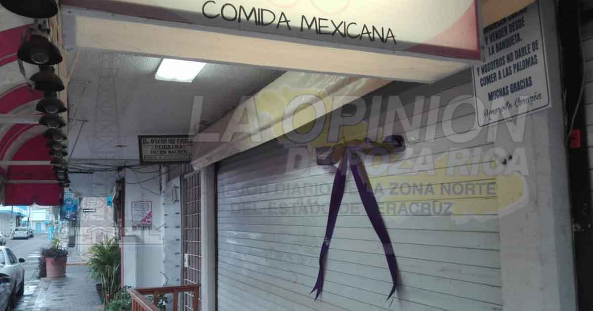 Tuxpan, amanece parcialmente inactivo por paro de mujeres