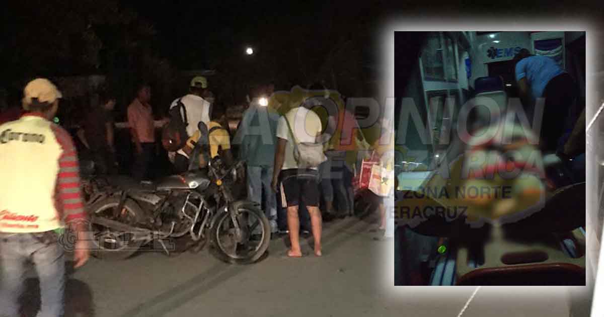 ¡Moto contra bici; 1 lesionado!