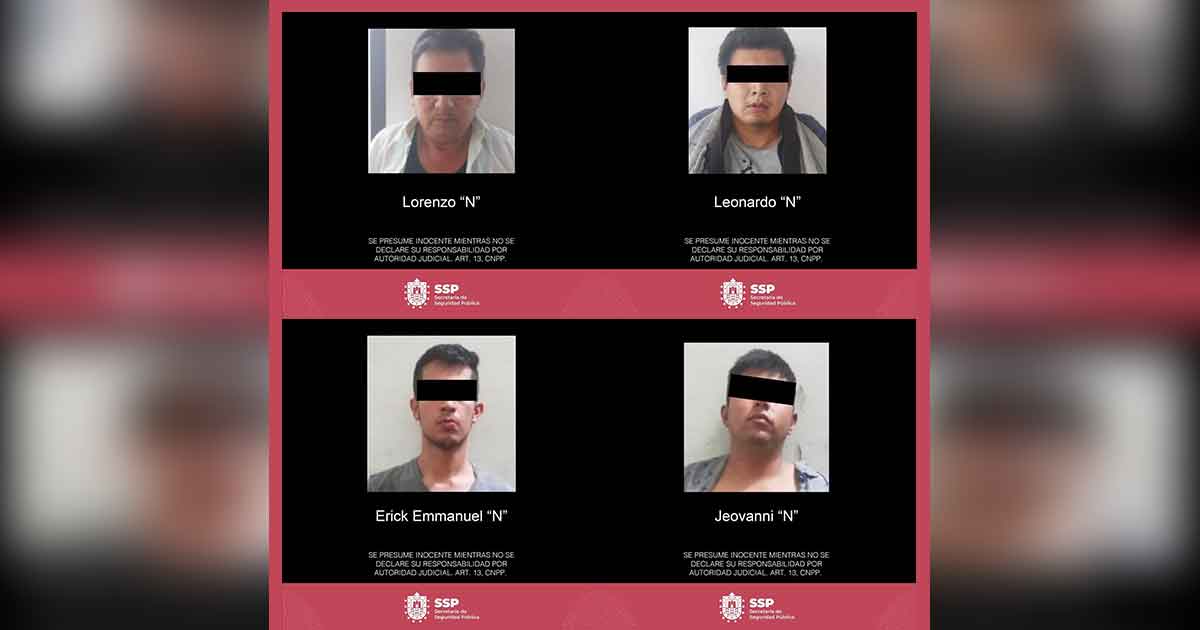Liberan a 3 víctimas de secuestro en Xalapa; 4 detenidos