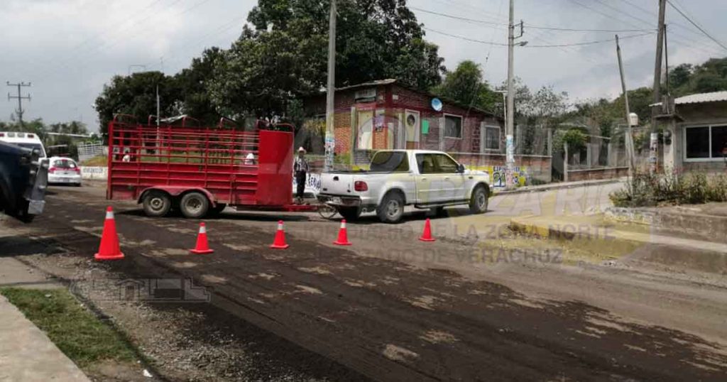 Trabajos de rehabilitación genera tráfico vehicular