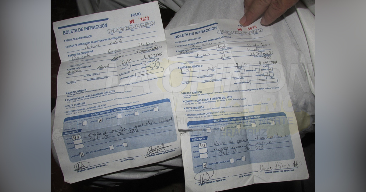 Infraccionan a taxistas por exceder pasajeros