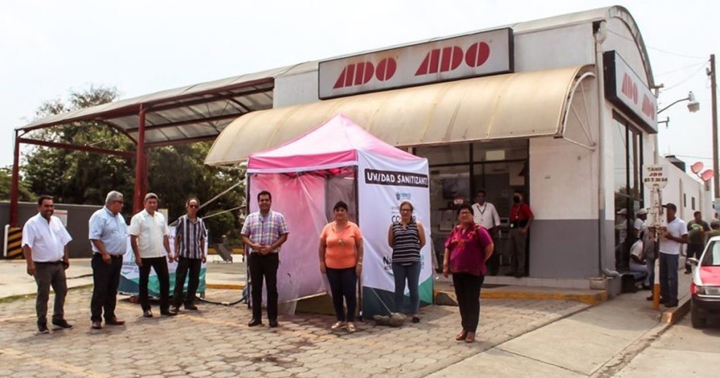 Se instalan dos módulos sanitizantes en Naranjos