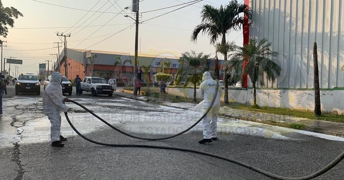Extienden en Tuxpan tareas de sanitización hacia Santiago de la Peña