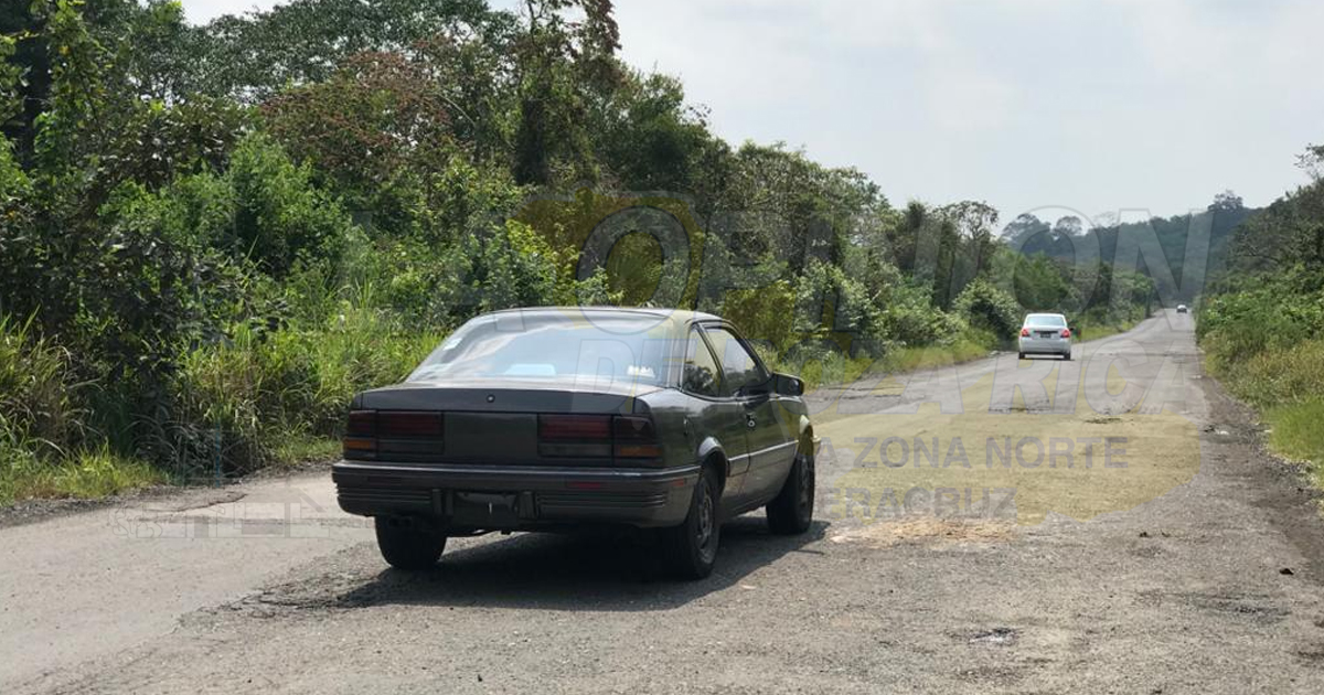 Destrozada e intransitable la vieja carretera federal