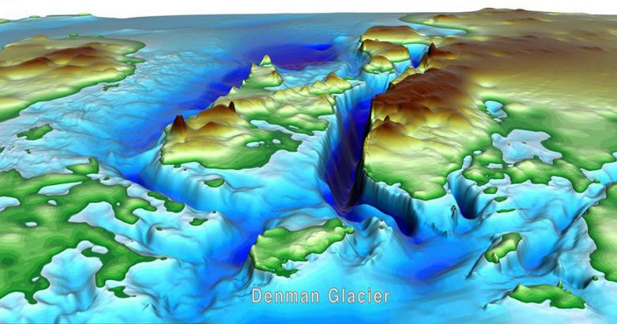 El glaciar Denman de la Antártida se está hundiendo
