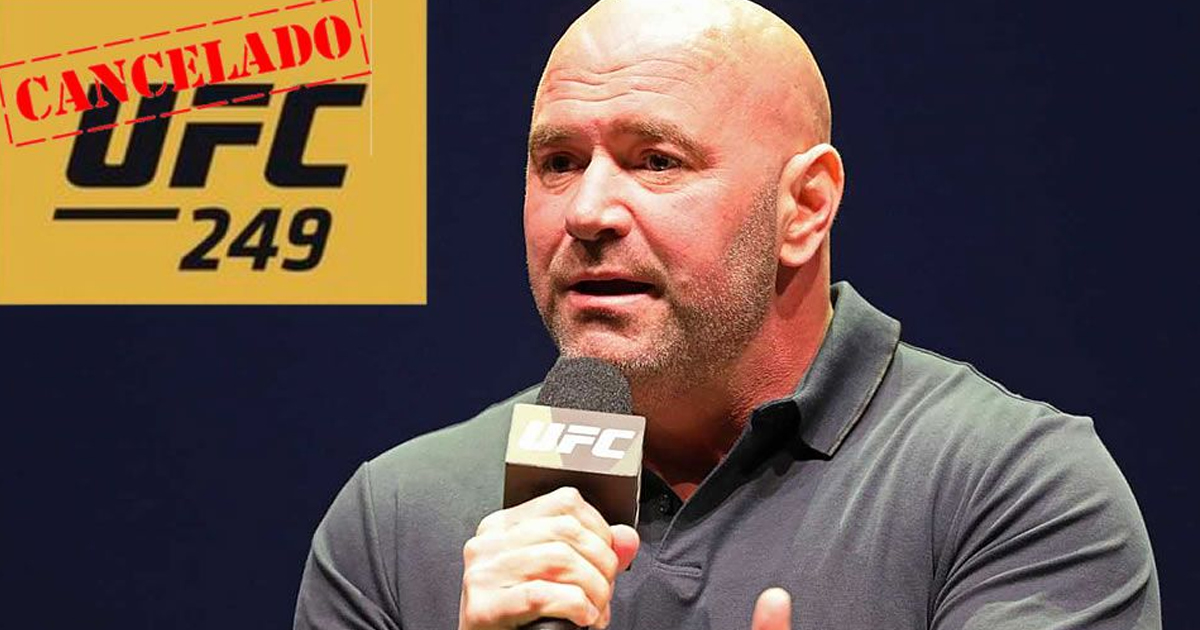 Cancelan UFC 249 por coronavirus; Dana White señala presión de ESPN
