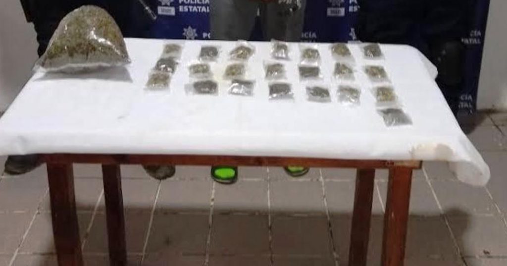 Lo detienen con medio kilo de marihuana rumbo a Plan de Arroyos Atzalan