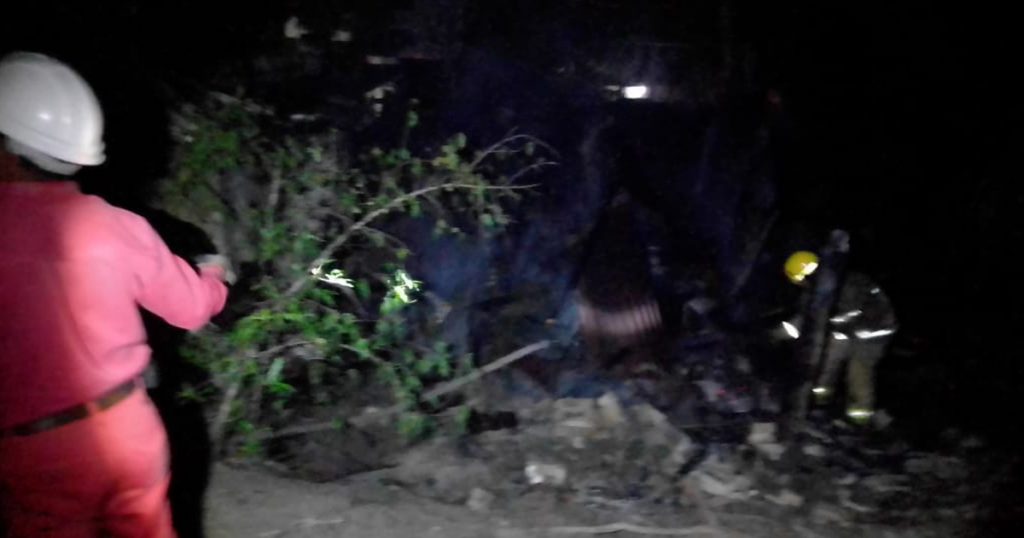 Se incendia cocina rustica en Cerro Azul