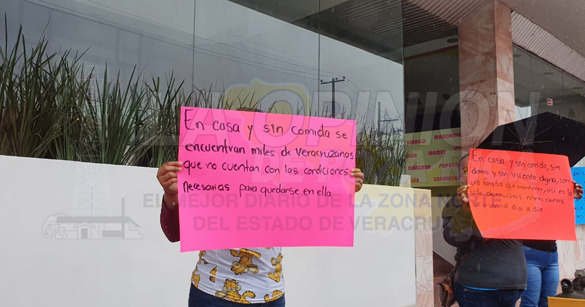 Demandan apoyo alimentario para familias que se quedaron sin empleo