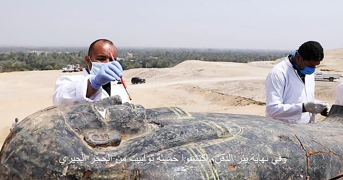Tesoros descubiertos en la necrópolis saqqara de Egipto