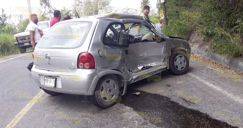 Choque en la calera, por fortuna no hubo lesionados