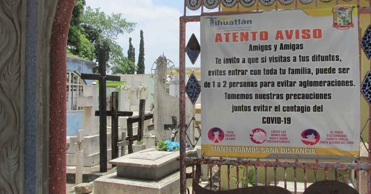 Continúan restringidas las visitas al cementerio