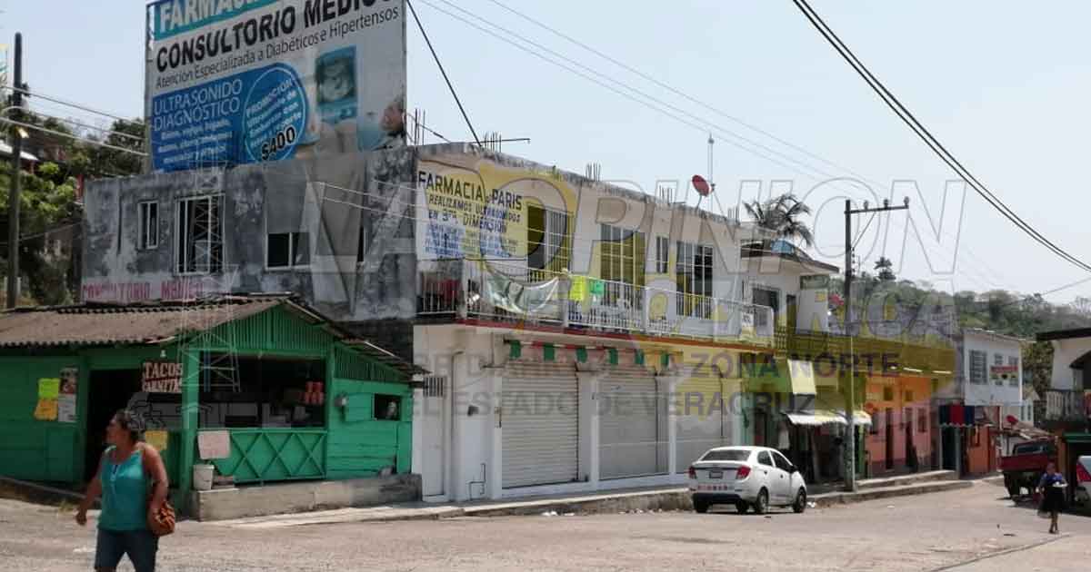 Calles vacías en Espinal por COVID-19