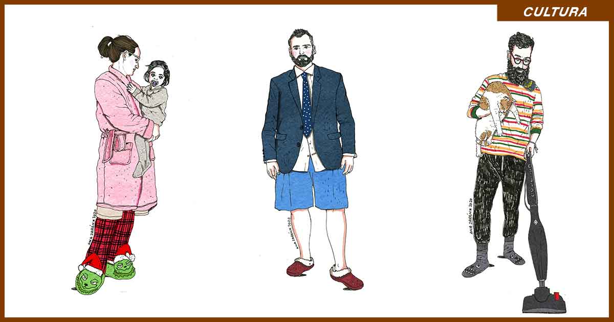 La ilustradora sevillana Ana Jarén nos acerca los looks más recurrentes de la cuarentena