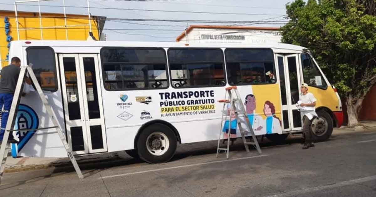 Transporte público será gratuito para trabajares de Sector Salud