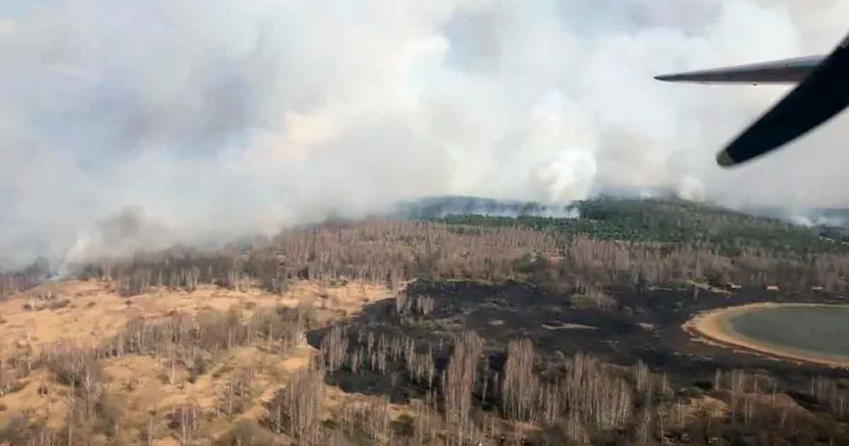 Incendio cerca de Chernóbil aumenta radioactividad