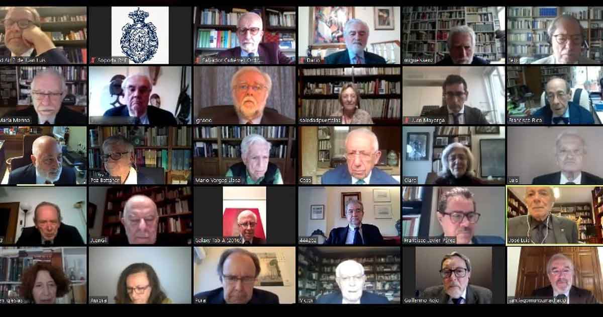 La RAE celebra su primer pleno virtual