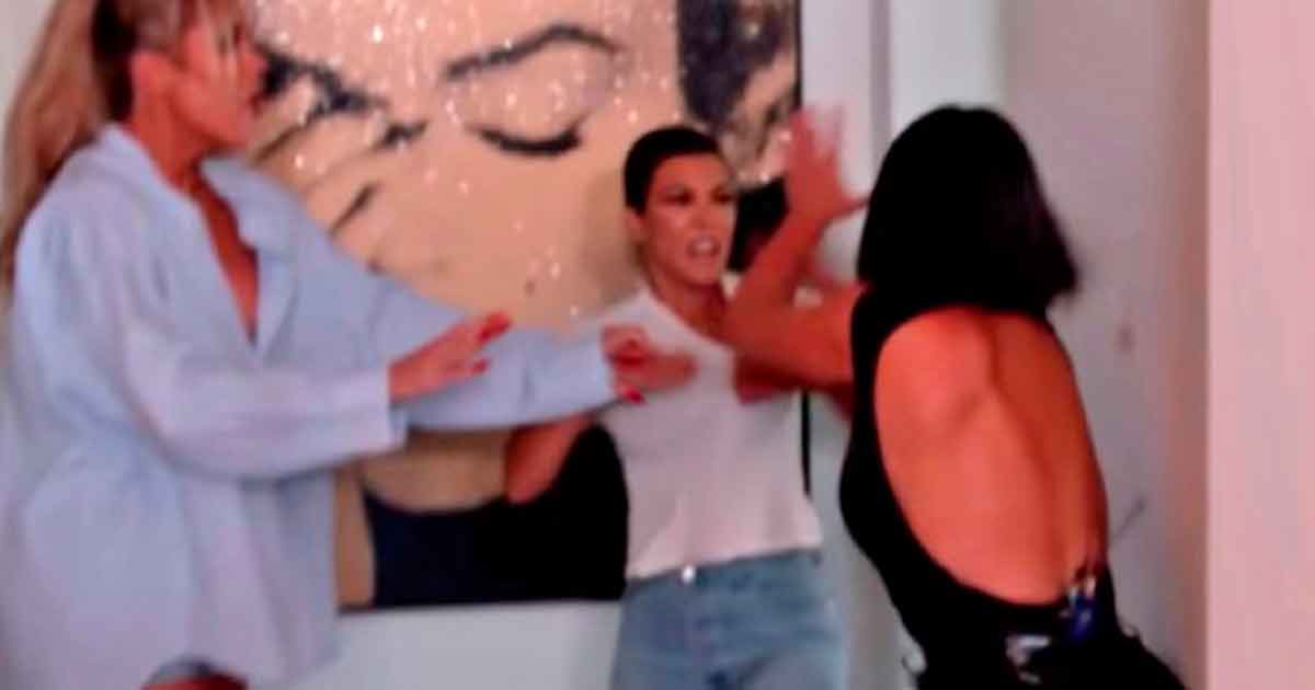La salvaje pelea entre Kim y Kourtney Kardashian que terminó en sangre (VIDEO)
