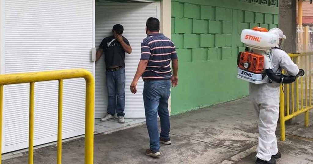 Continúa Sanitización para evitar riesgos de contagios en Poza Rica