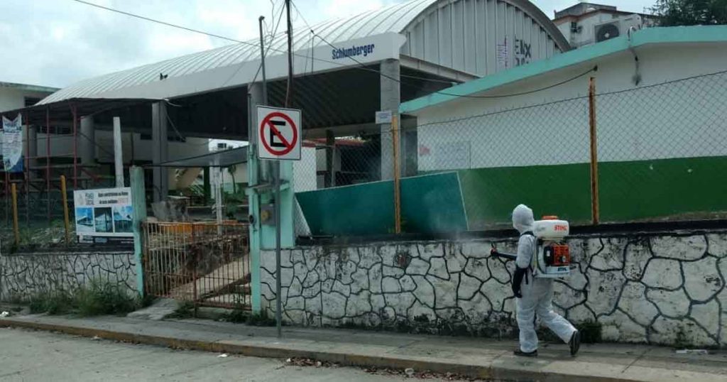 Continúa Sanitización para evitar riesgos de contagios en Poza Rica