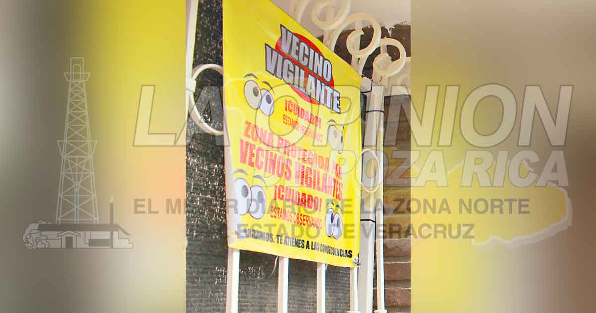 Para frenar los robos, comités vecinales ¡Alerta!