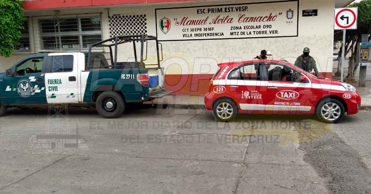 Privan de su libertad aun taxista en Martínez de la Torre