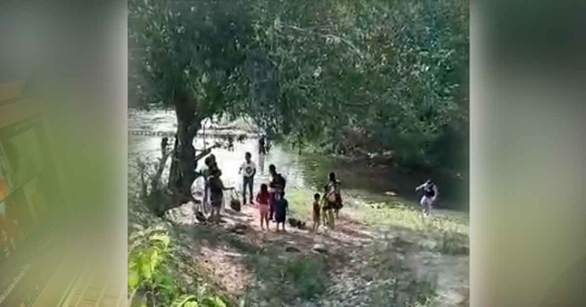 ¡Sin miedo al Coronavirus! Retiran a bañistas del arroyo Totolapa
