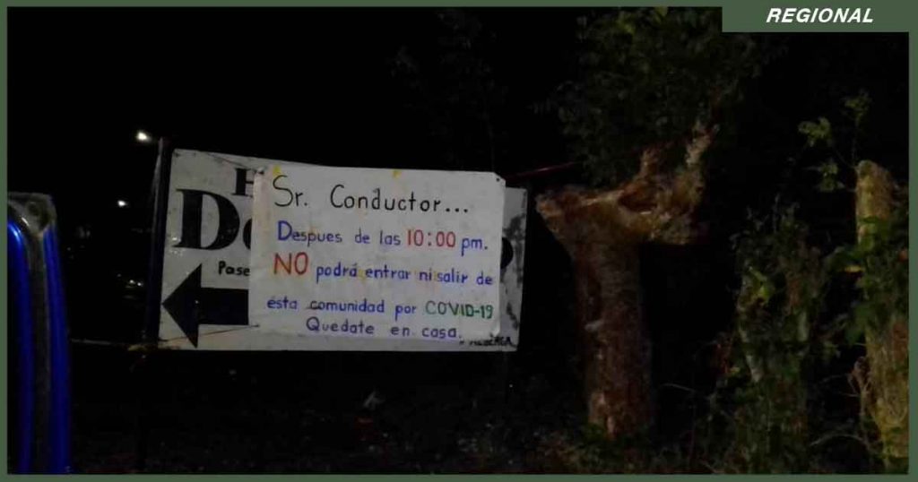 Se unen tres comunidades e instalan filtro en El Torno, Cazones por Covid-19