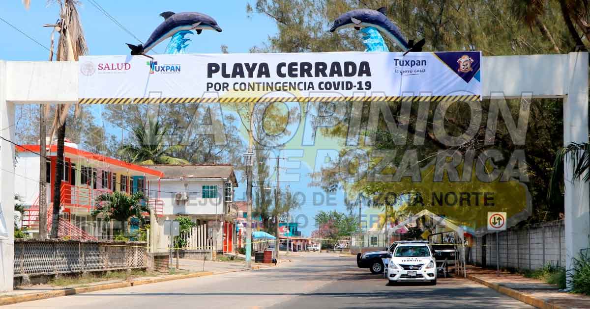 Turistas burlan filtros e ingresan a playas de Tuxpan
