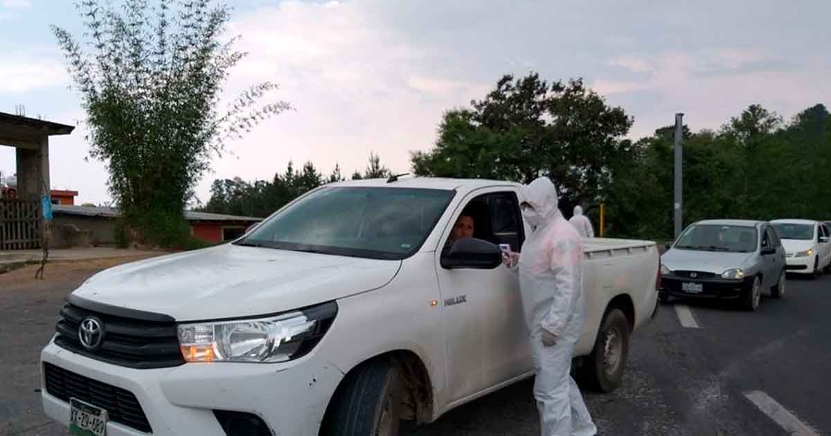Usar cubreboca es obligatorio de lo contrario no los dejan ingresar a Teziutlán