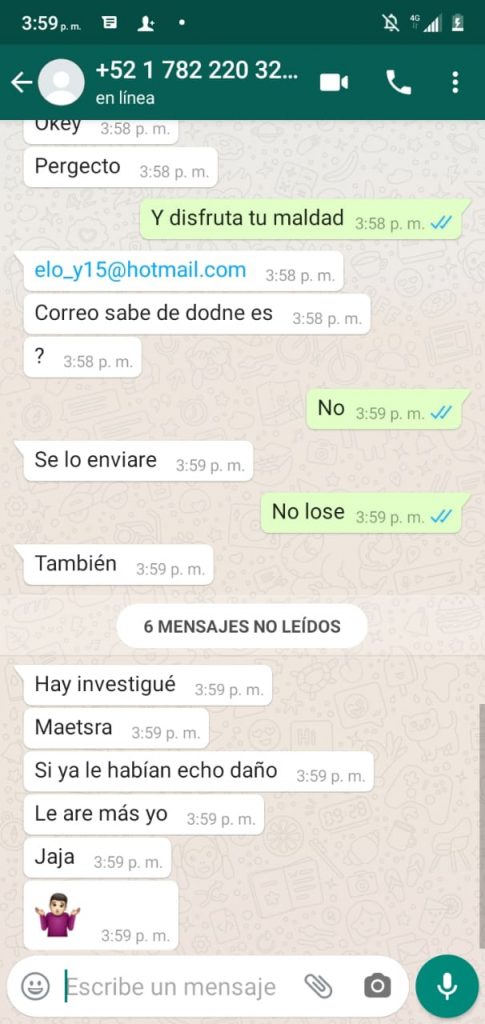 Intentan extorsionar a maestra; le pedían 2500 pesos para no exhibirla