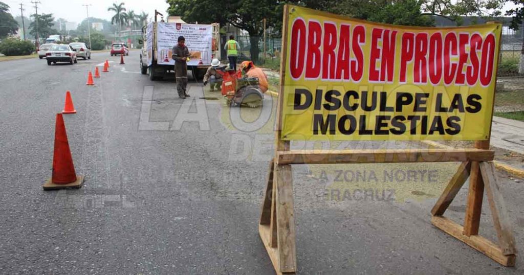 Bachean el bulevar Central Poniente, en Poza Rica