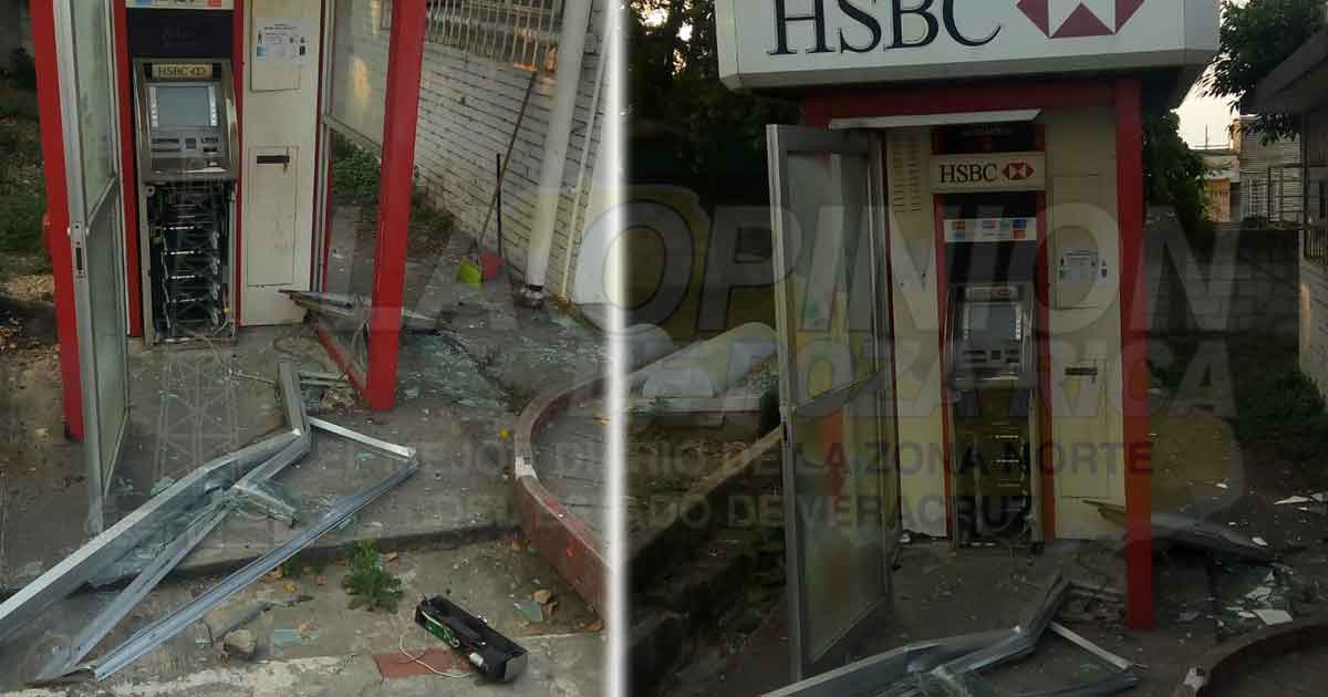 Vacían cajero en Tuxpan al puro estilo de película