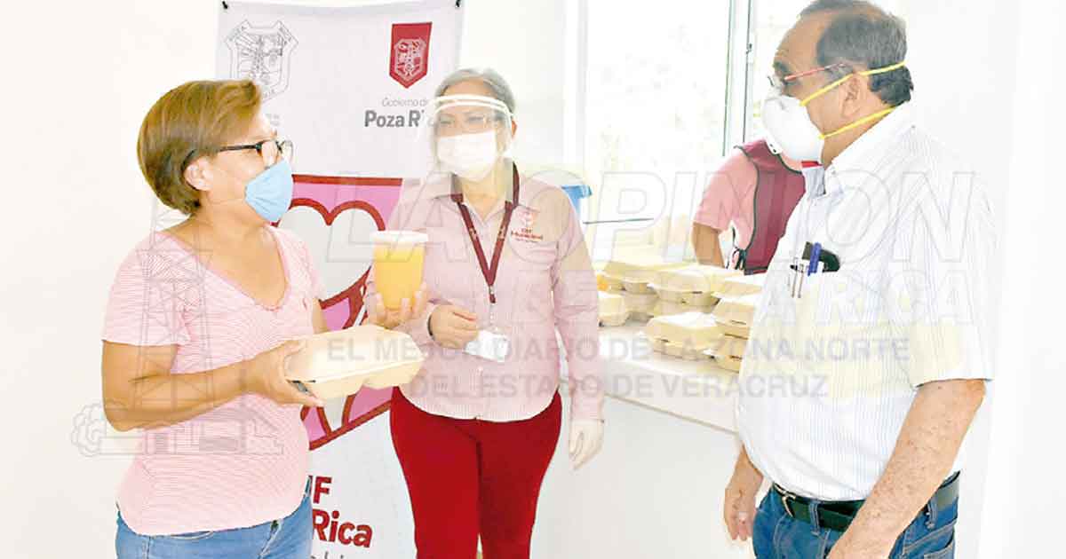 Distribuyen comida a personas vulnerables