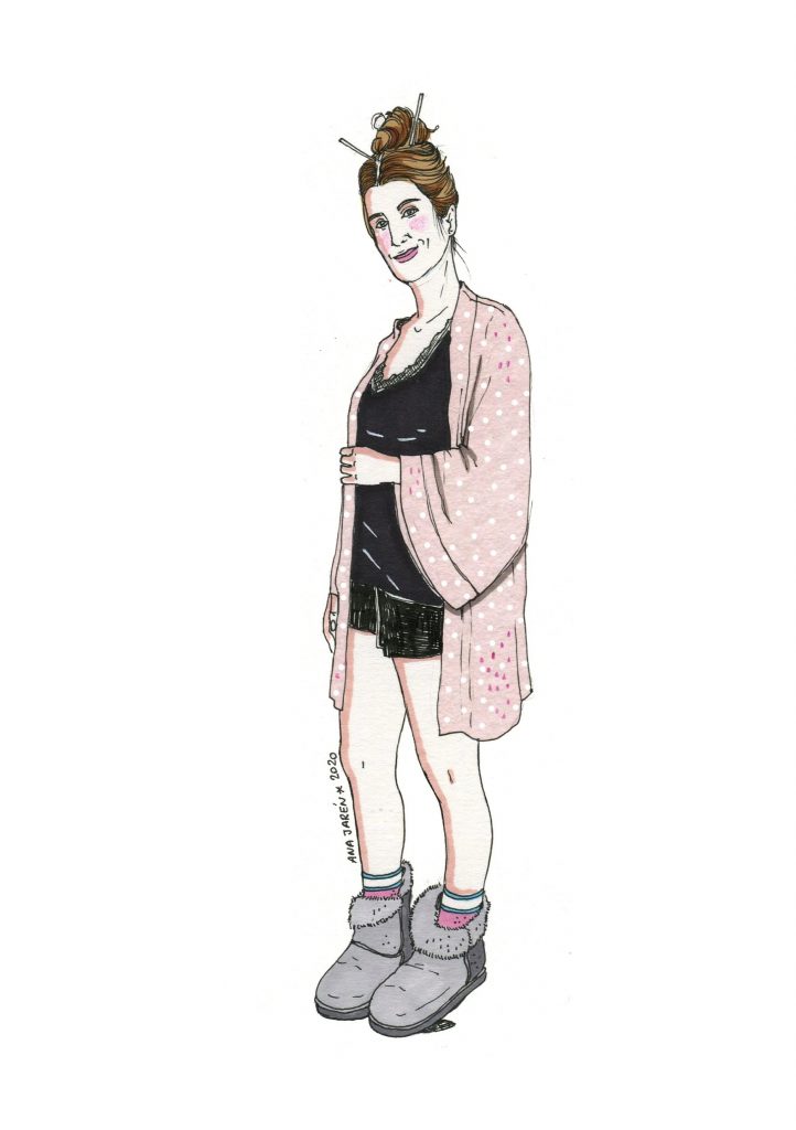 La ilustradora sevillana Ana Jarén nos acerca los looks más recurrentes de la cuarentena