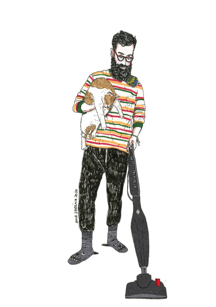 La ilustradora sevillana Ana Jarén nos acerca los looks más recurrentes de la cuarentena