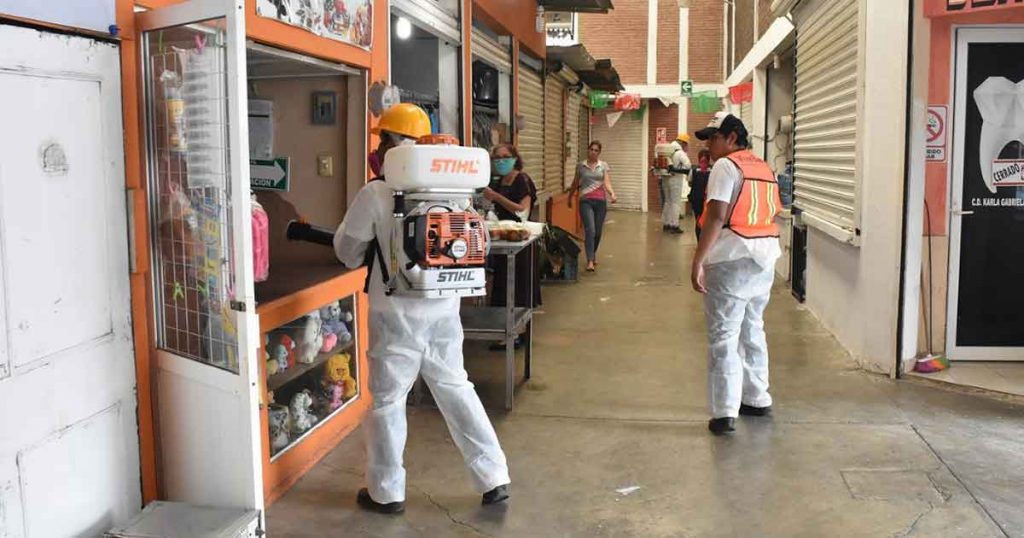 Evitan riesgos de contagio entre la población