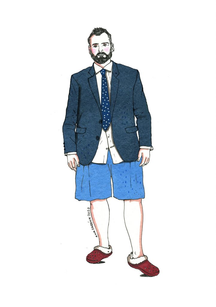 La ilustradora sevillana Ana Jarén nos acerca los looks más recurrentes de la cuarentena