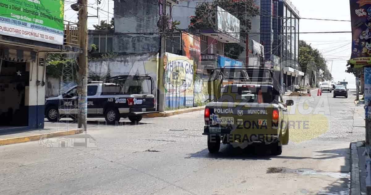 Llamada de auxilio de una menor movilizan a la policía de Tuxpan