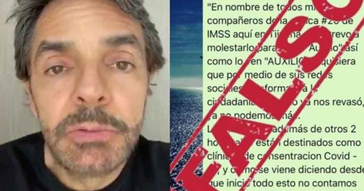Eugenio Derbez difunde noticias falsas a través de Twitter