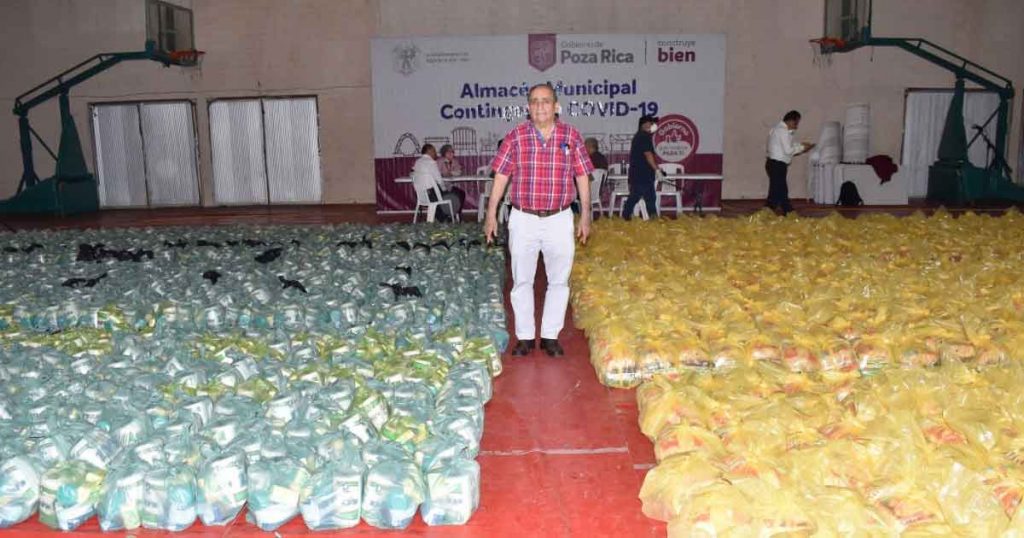 Inicia Gobierno de Poza Rica entrega de despensas para sectores de población vulnerable