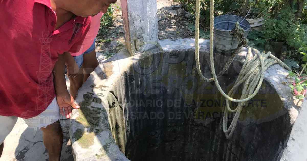 En riesgos de quedarse sin agua familias de Paso de Pital