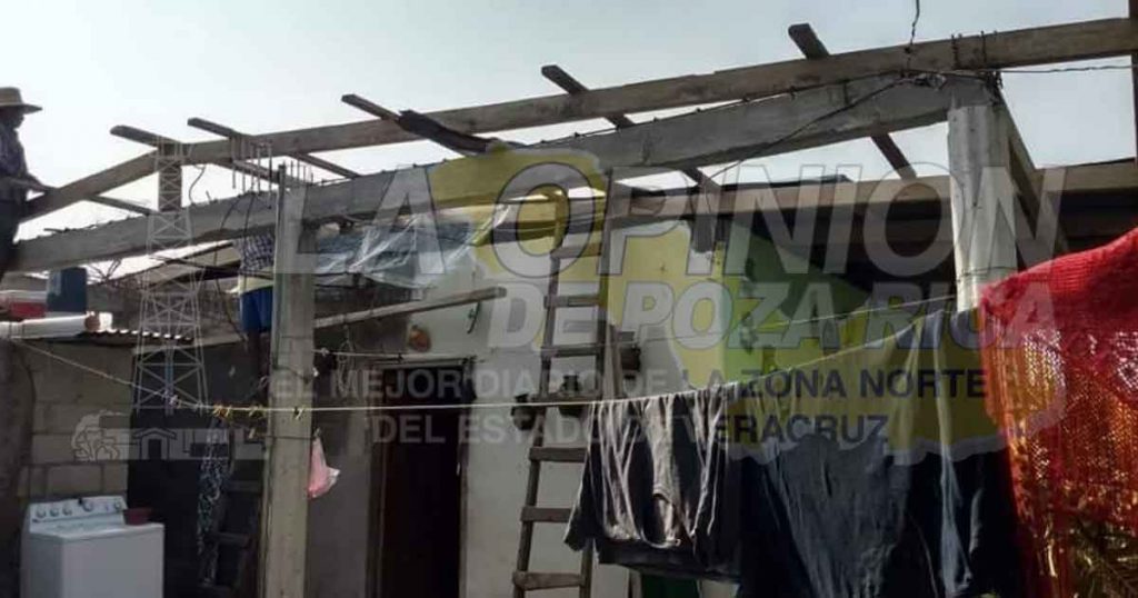 Cinco días sin energía eléctrica y daños materiales en viviendas
