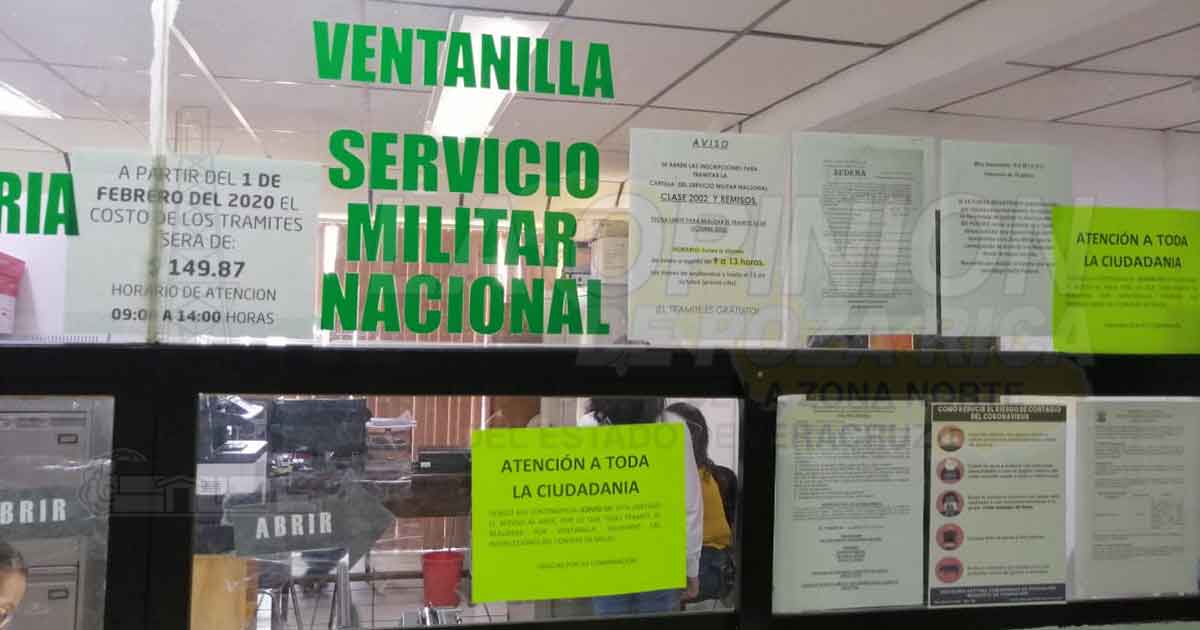 Atenderá mesa de reclutamiento sólo dos días en Tuxpan