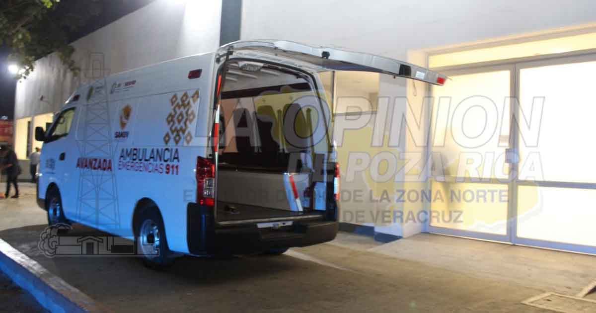 Traen desde Tuxpan paciente con Covid-19