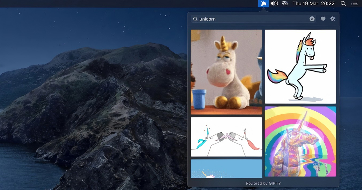 Esta app gratuita para macOS te permite buscar y encontrar GIFs desde la barra de menú