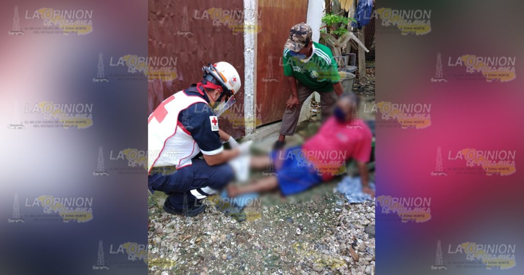 ¡Se fractura tobillo en aparatosa caída!